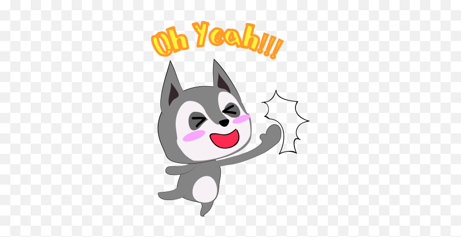 Husky Dog Emoji U0026 Sticker By Tien Ti Tung,Dog Text Emoji