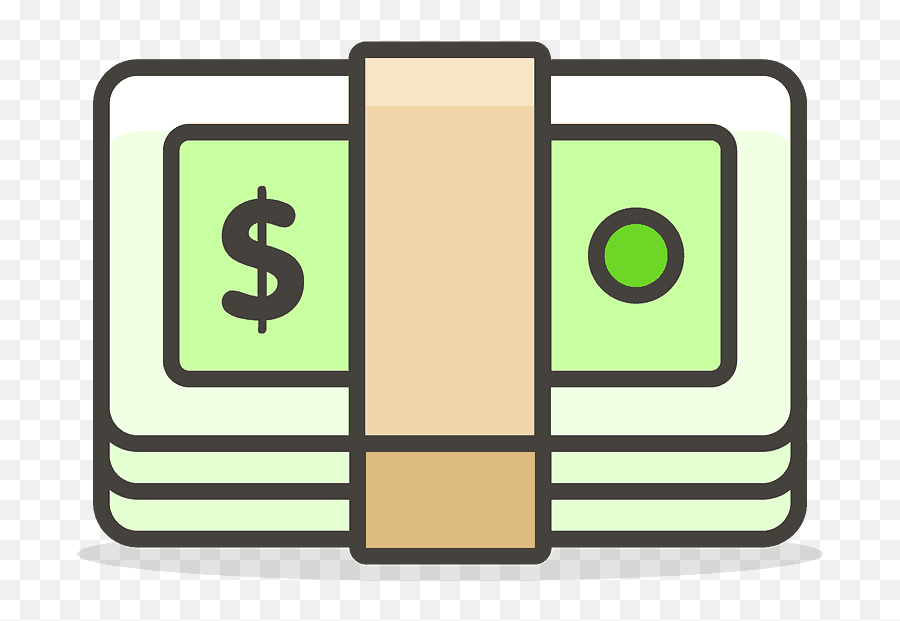 Dollar Banknote Emoji Clipart Free Download Transparent - Horizontal,Dollar Emoji Png