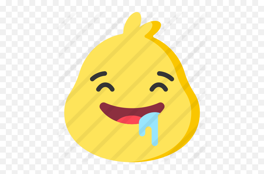 Drooling - Happy Emoji,Drool Emoticon