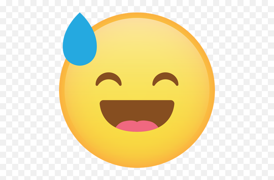Laugh Emoji Icon Of Gradient Style - Smiley With A Drop,Laugh Emoticon
