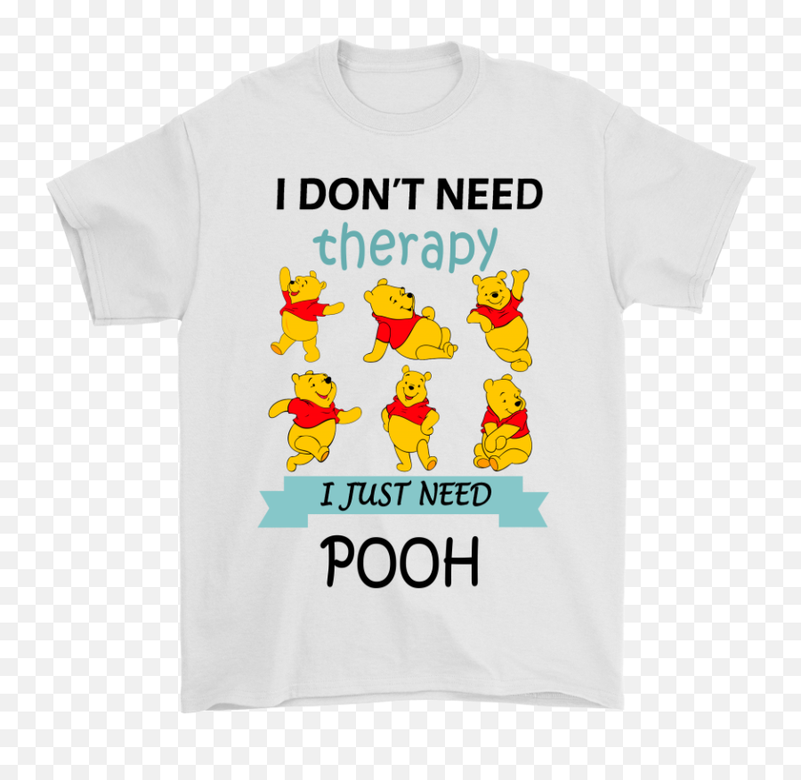 I Donu0027t Need Therapy I Just Need Pooh Shirts - All Things Disney Short Sleeve Emoji,Cubs Flag Emoji