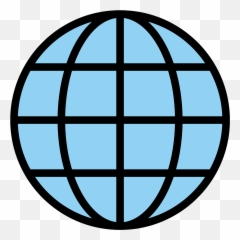 Globe With Meridians Emoji Clipart - Globe Vector Png,Snow Globe And Cookie Emoji