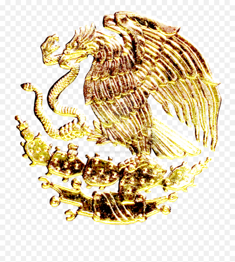Mexico Flag Eagle Png Transparent Png Png Collections At - Mexico Coat Of Arms Gold Emoji,Mexican Flag Emoji
