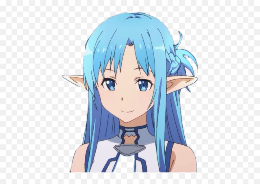 Asuna Saofreetoedit Sticker - Yuuki Asuna Blue Icon Emoji,Asuna Emoji