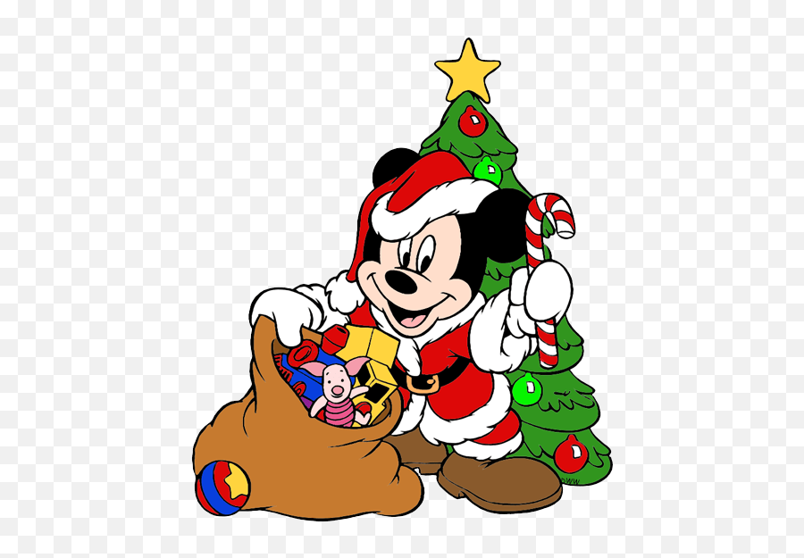 Mickey Mouse Png Christmas - Christmas Tree Disney Clip Art Emoji,Disney Animated Emoticons Christmas