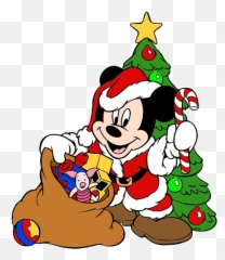 Mickey Mouse Png Christmas - Christmas Tree Disney Clip Art Emoji,Disney Animated Emoticons Christmas
