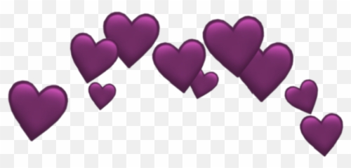Pink Black Cute Dark Emoji Heart - Orange Heart Crown Transparent,Darkness Cute Emojis Images