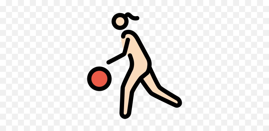 Light Skin Tone Emoji - Persona Botando Una Pelota,Rose Ball Emoji