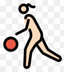Light Skin Tone Emoji - Persona Botando Una Pelota,Rose Ball Emoji