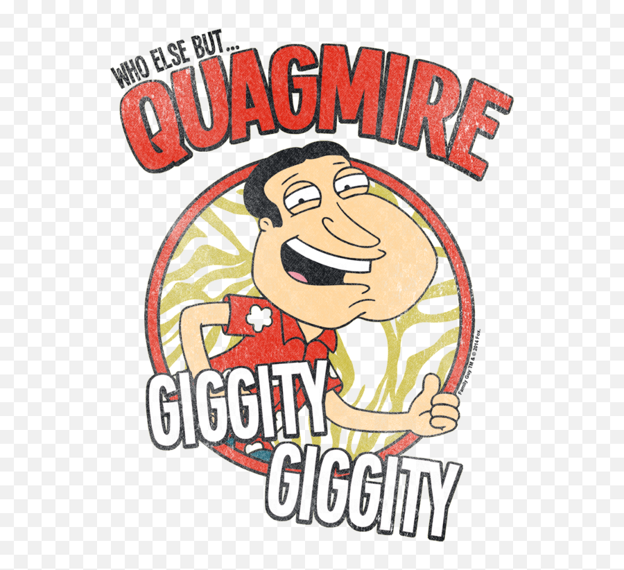 Quagmire T Shirt Clipart - Family Guy T Shirt Quagmire Emoji,Giggity Emoticon