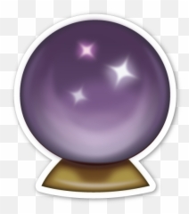 Crystal Ball - Crystal Ball Emoji Png,18 Emoji