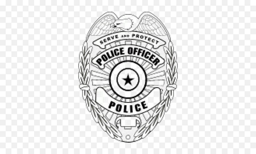 Editable Police Badge Template - Drawing Emoji,Cop Badge Emoticon