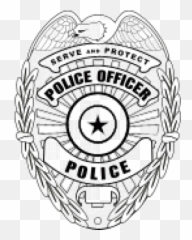 Editable Police Badge Template - Drawing Emoji,Cop Badge Emoticon