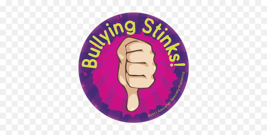 Bullying Stinks Sticker - Fist Emoji,100 Emoji Sheriff