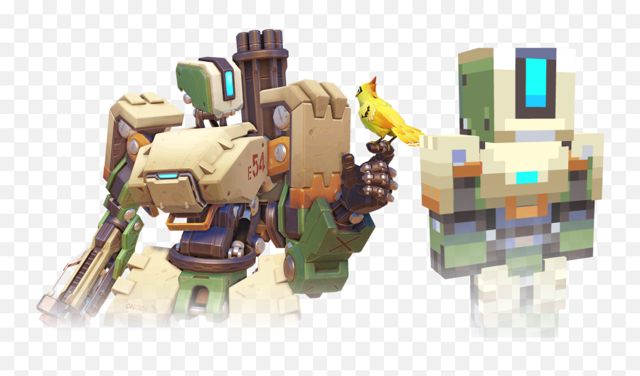 Bastion Minecraft Skin - Bastion Overwatch Png Emoji,Grandmaster Emoticon Overwatch Player