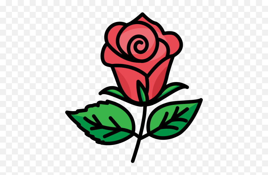Flower Love Nature Plant Rose Valentine Day Free Icon - Icon Mawar Png Emoji,Roses Emoticons