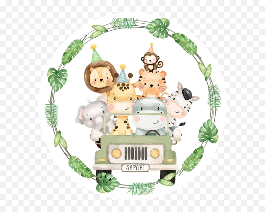 Backgrounds And Printables Ideas - Painel Safari Redondo Emoji,Bon Voyage Paris Emoji Backgrounds And Printables Ideas - Painel Safari Redondo Emoji,Bon Voyage Paris Emoji