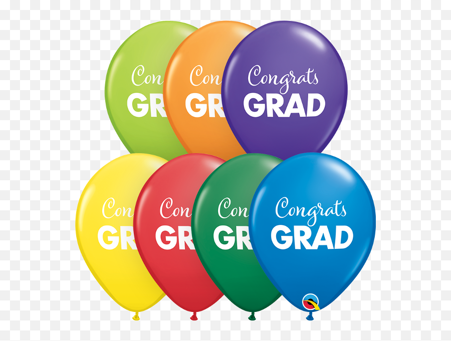 Graduation Congrats Grad Balloons - Balloon Emoji,Graduation Cap Emoji