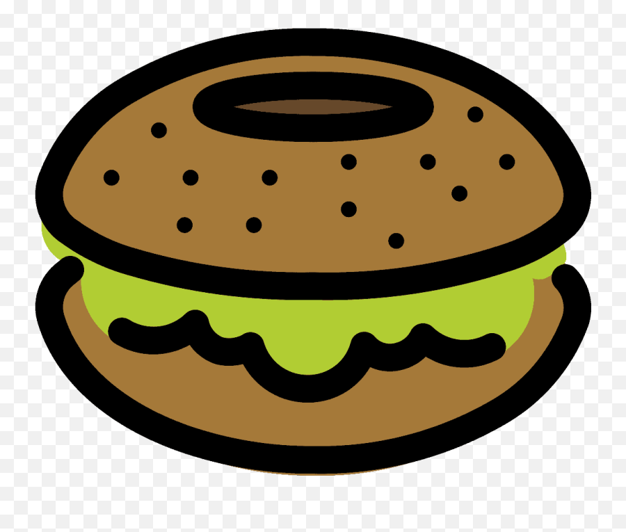 Bagel Emoji Clipart - Emoji,Sandwich Emoji