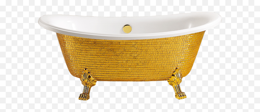 Golden Bathtub Transparent Png - Gold Bathtub Png Emoji,Bathtub Emoji Clipart
