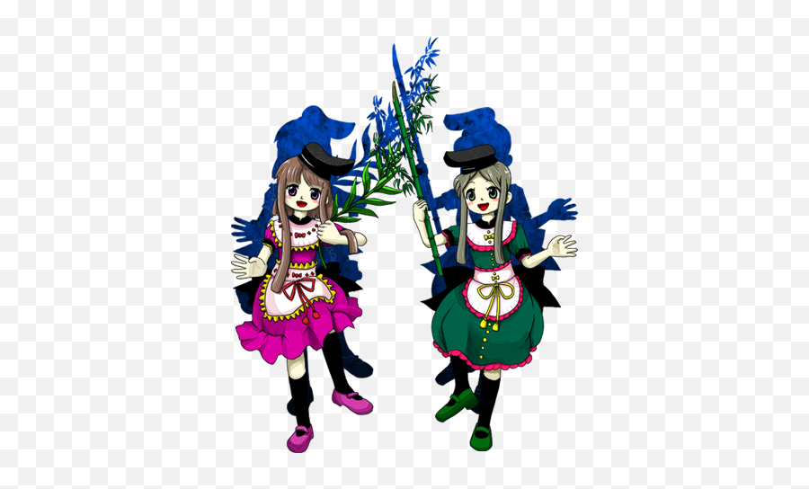 Touhou Thread 6 - Fear And Loathing In Lunar Voyages By Touhou Satono And Mai Emoji,Tf2 Steam Emoticon Artwork