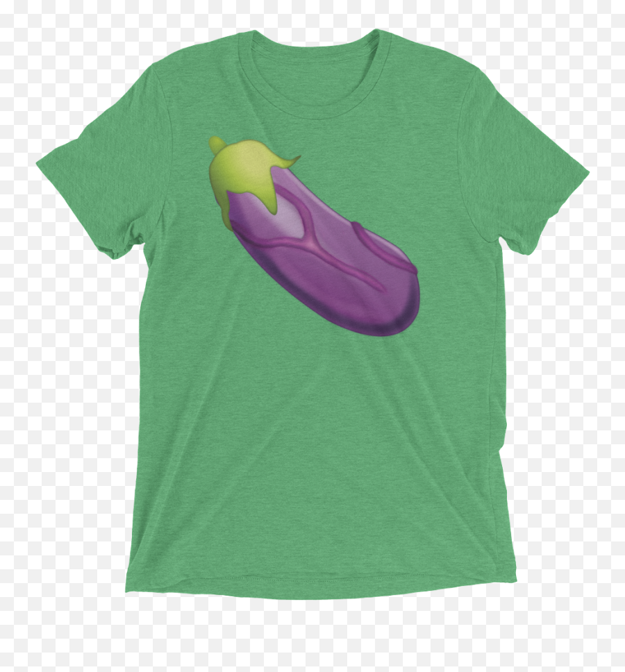 Veiny Eggplant Emoji Triblend,Egg Plant Emoji