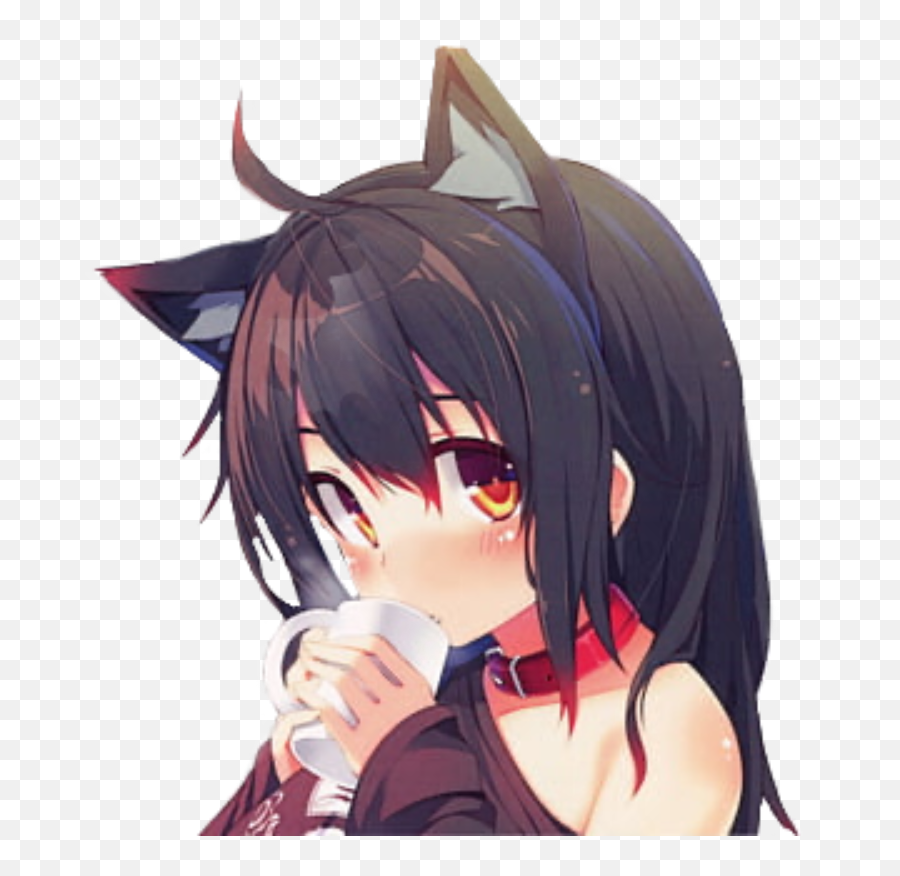 Anime Animegirl Girl Animecatgirl - Kawaii Anime Catgirl Emoji,How To Add Anime Emojis On Discord