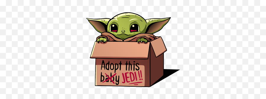 Baby Yoda - Adopt This Jedi Decals By Eliahdavid Emoji,Yoda All Emotion The Future Is