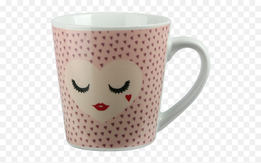 Valentine Day Gift Magic Mug Heart Shape Couple Magic Mug Emoji,Moomin Emoticon