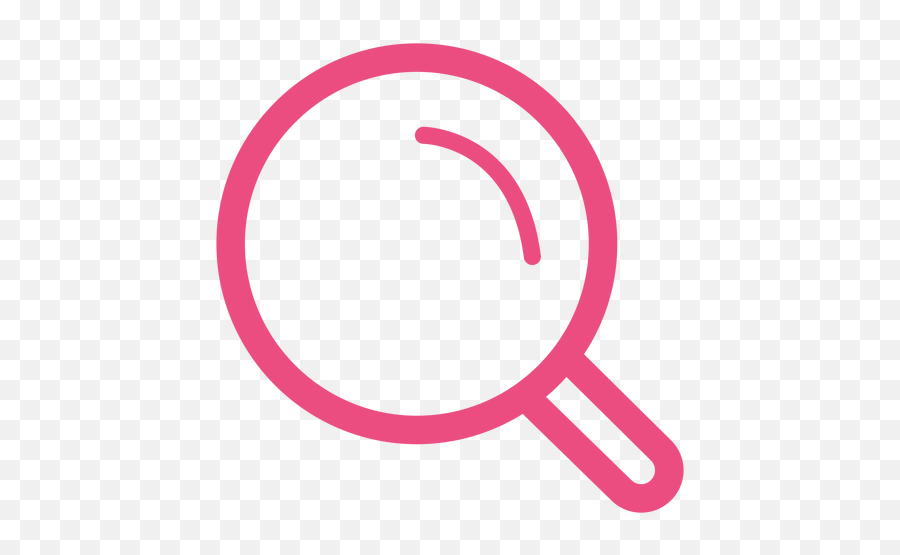 Magnifying Glass Stroke Icon Pink Transparent Png U0026 Svg Vector Emoji,Emojis For Magnifying Glass