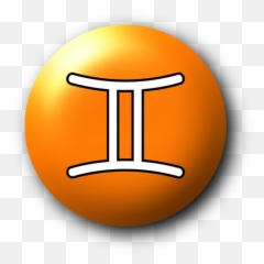 Orange Gemini Symbol Public Domain Vectors Emoji,Zodiac Emoji Sign