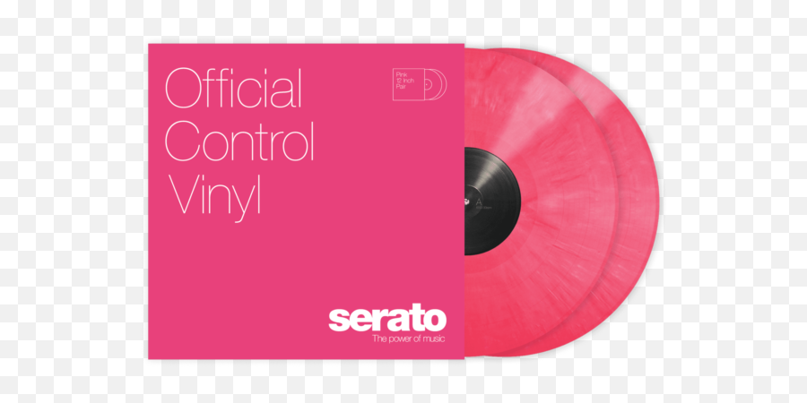 Serato Pink Performance Series 2xlp Control Vinyl Pair For Emoji,Controler Emoji