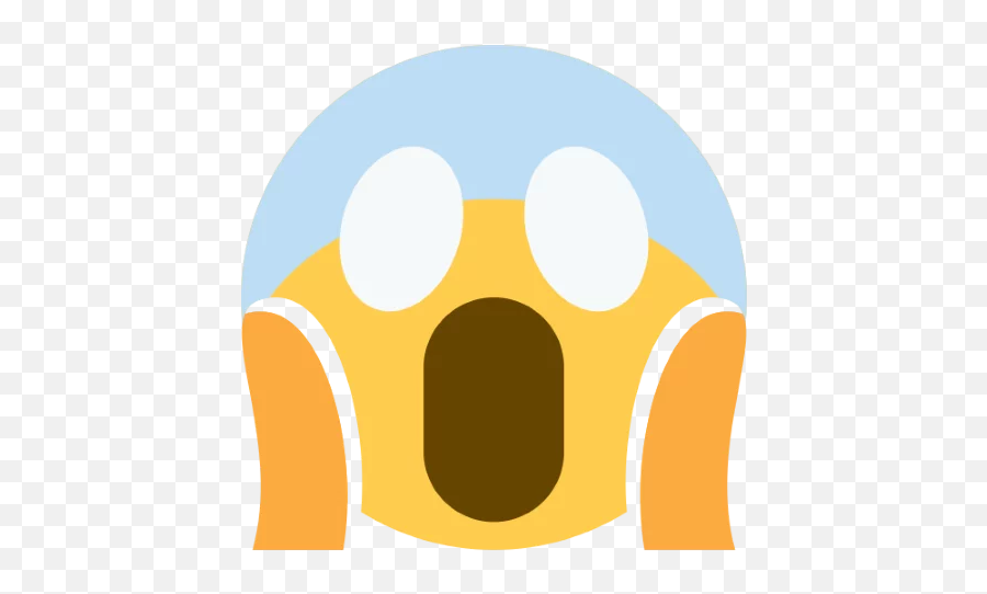 Telegram Sticker From Twitter Emoji Pack,Emoji Screaming Discord
