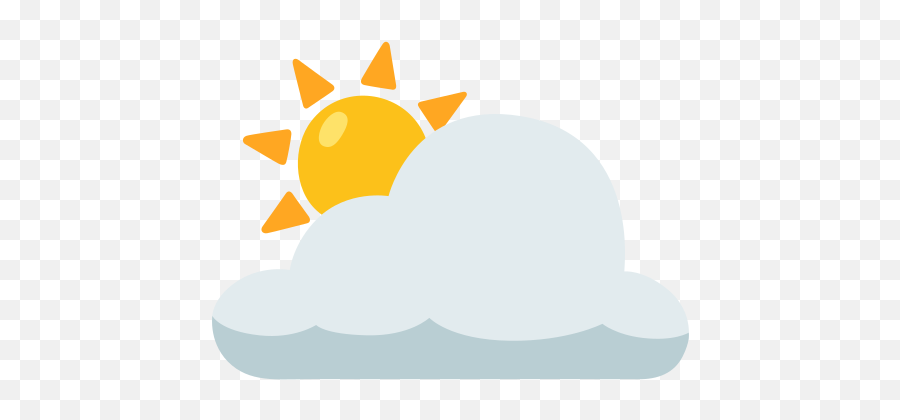 Sun Behind Large Cloud Emoji,Cyclone Emoji
