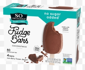 No Sugar Added Coconutmilk Fudge Bar So Delicious Dairy Free Emoji,Chocolate Milk Emoji