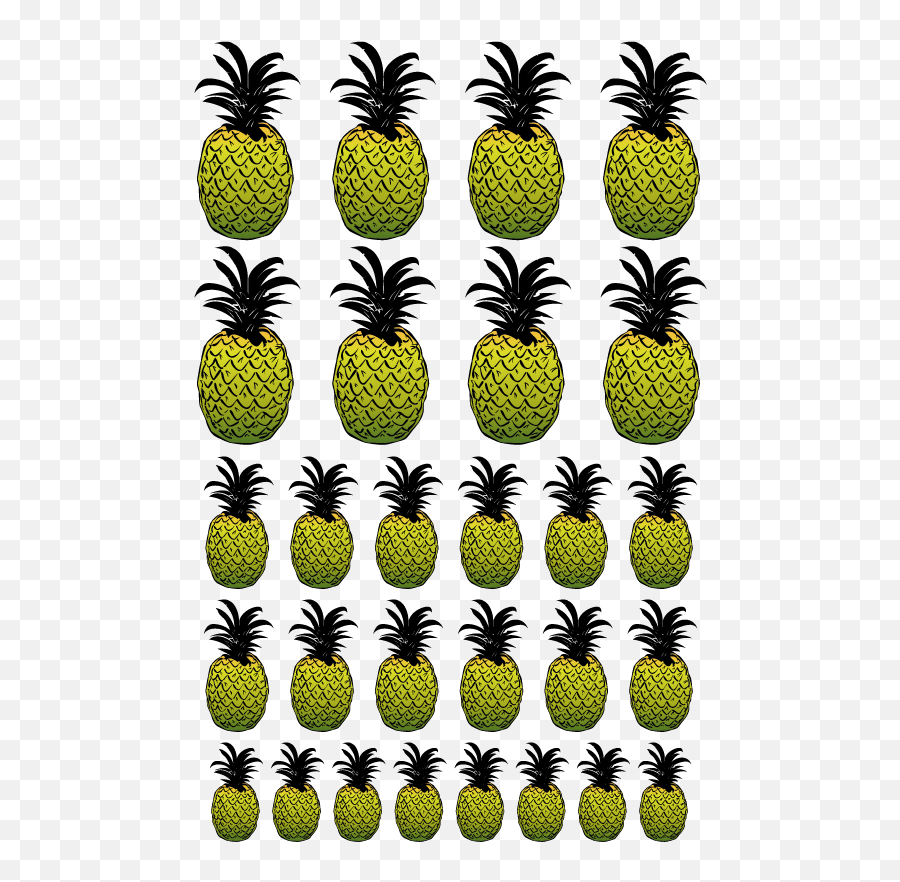 Cartoon Pineapples Wall Sticker - Superfood Emoji,Pineapple Emoji Pillow