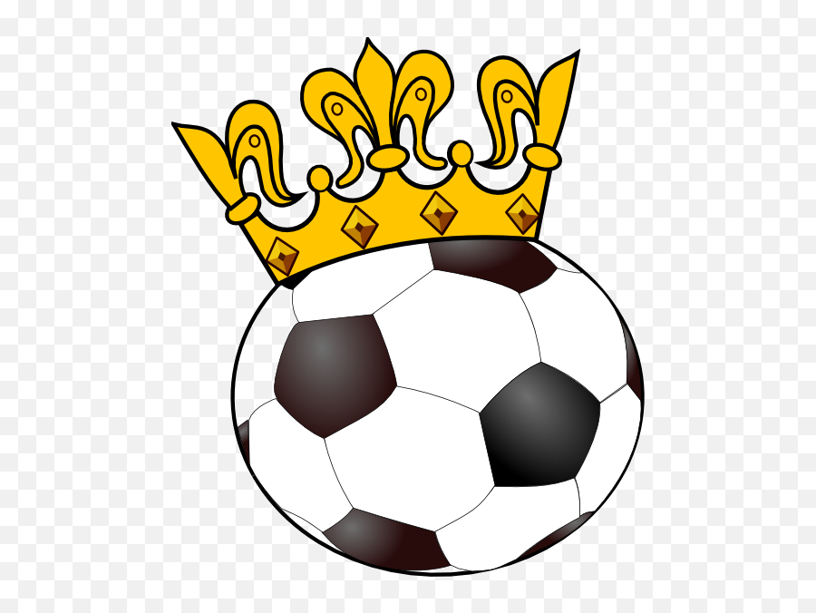 Soccer Ball With Crown Clip Art - Soccer Ball Clip Art Emoji,Soccer Mom Emoji