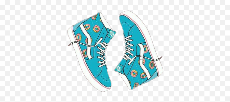 Blue Donut Donuts Shoe Sticker - Plimsoll Emoji,100 Emoji Shoes