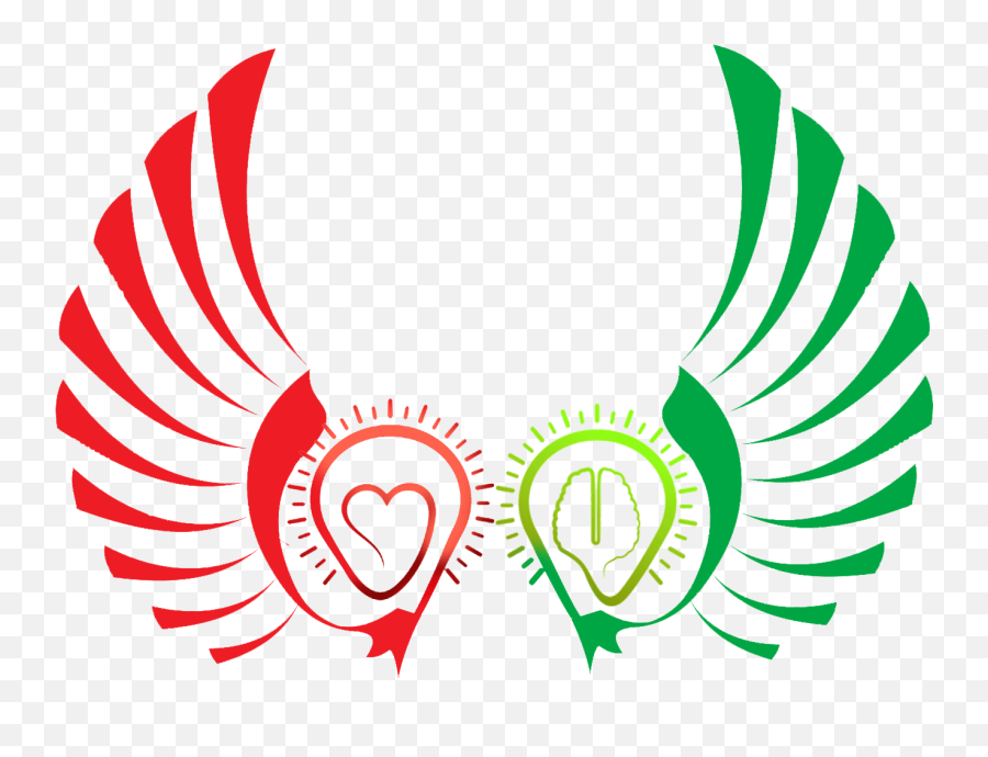 The Two Wings Of Heart U0026 Mind Clipart - Full Size Clipart 2 Wings Of Mindfulness Emoji,Guardian Angel Emoji