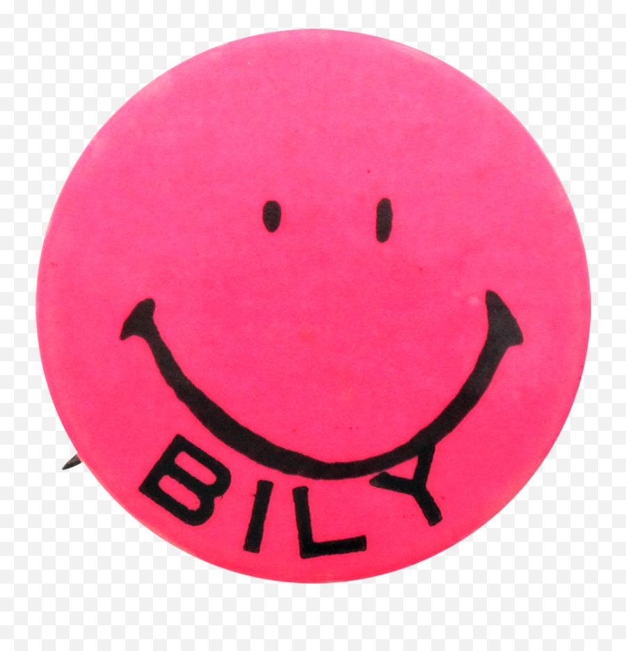Bob Bily Smiley Pink Busy Beaver Button Museum - Happy Emoji,Election Emoticon