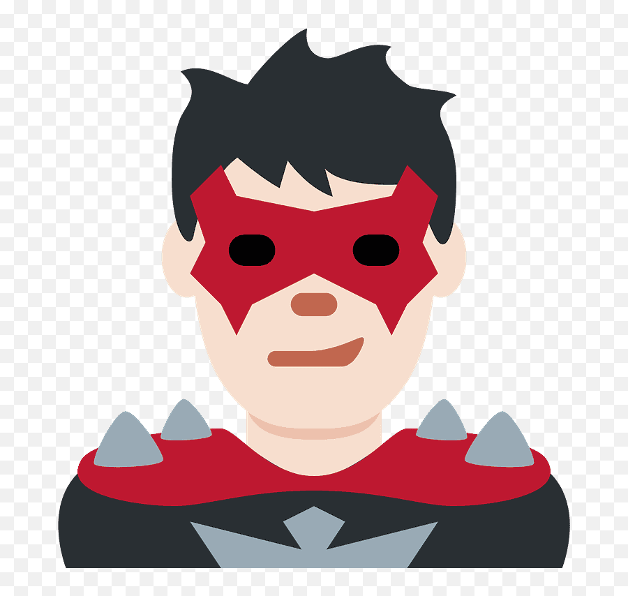 U200d Man Supervillain Emoji With Light Skin Tone Meaning - Male Supervillain Emoji,Criminal Emoji