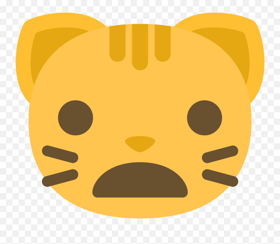 Free Emoji Cat Face Gasp Png With - Gasp Emoji,Gasp Emoji