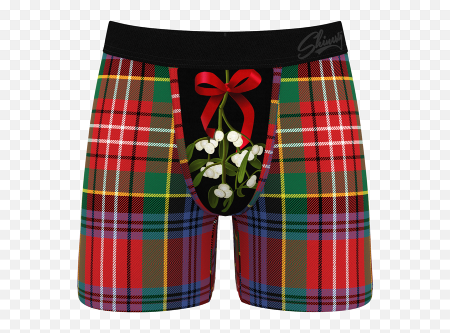Kiss Me There Mistletoe Boxer Thong Pack - Christmas Men Underwear Emoji,Kiss Emoji Jpeg