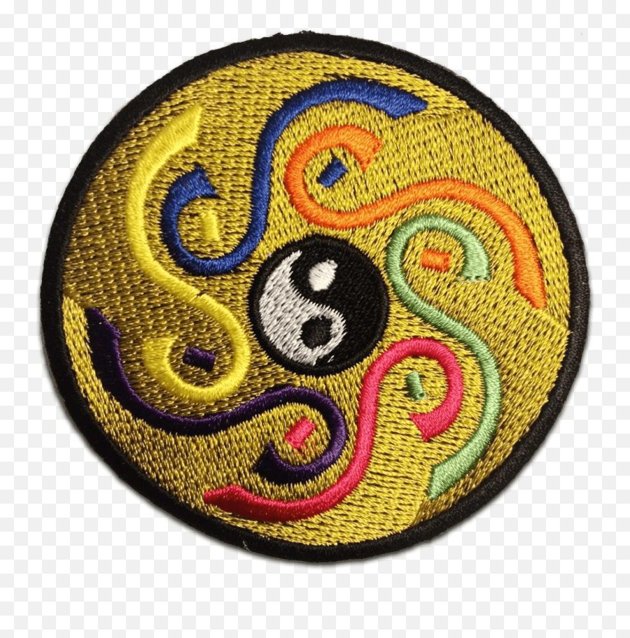 Bundle Yin Yang Spiritually - Iron On Patches Adhesive Emblem Stickers Appliques Size 315 X 315 Inches Decorative Emoji,Yin Yang Circle Emoji