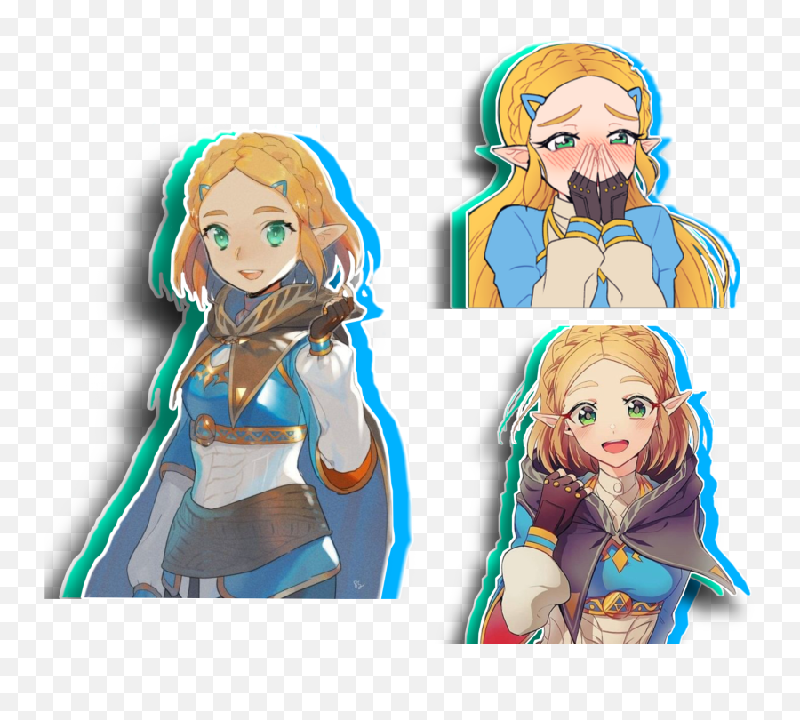 Discover Trending Zelda Stickers Picsart - Fictional Character Emoji,Red Link Emojis Triforce Heros