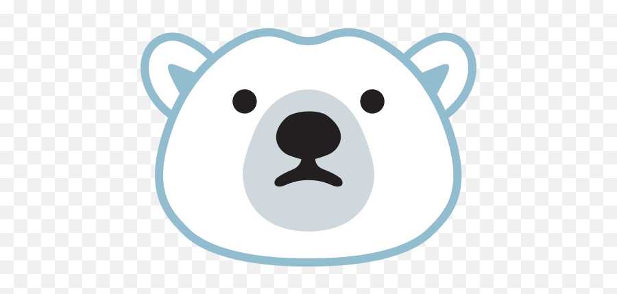 Polar Bear Emoji - Oso Polar Emoji,Bear Emoji