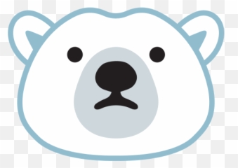 Polar Bear Emoji - Oso Polar Emoji,Bear Emoji