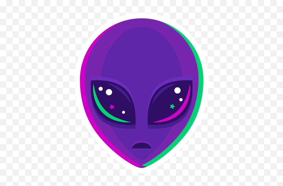 Pin - Purple Alien Emoji,Alien 5 And 1 Emoji Meaning