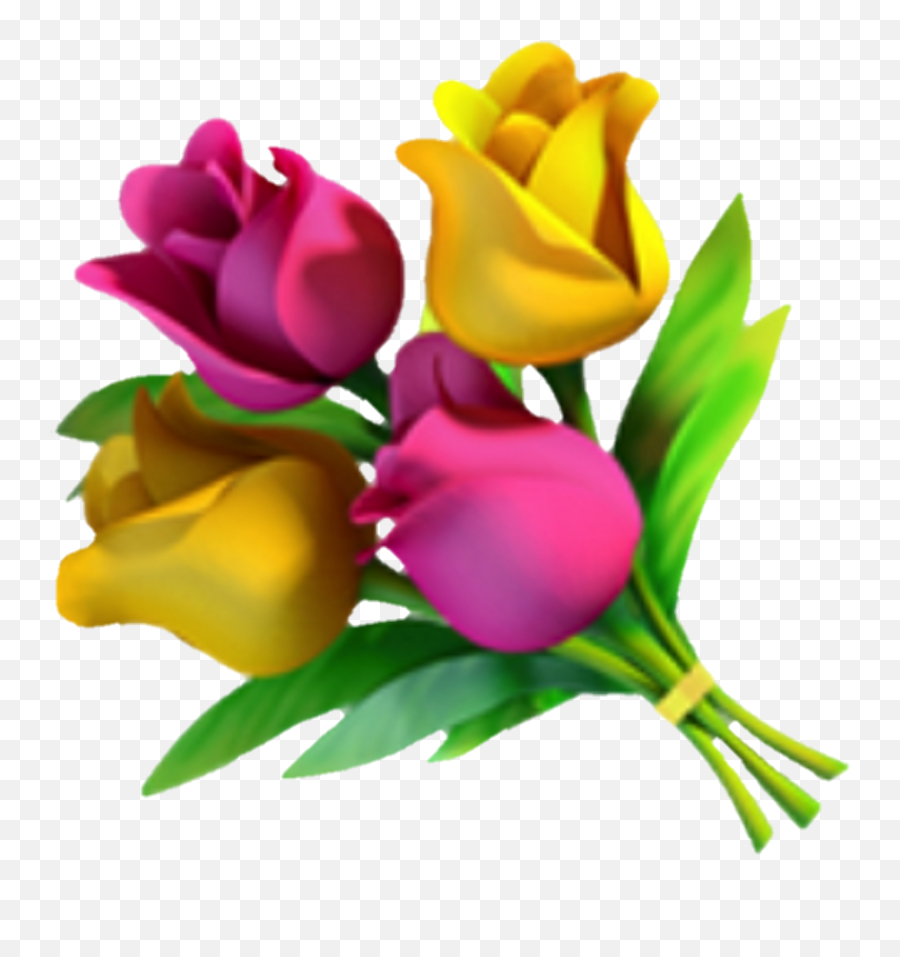 Emoji Fleur Flower Flora Rose Jaune - Flower Emoji,Pink Flower Emoji