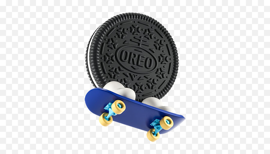 Oreo - Skateboard Wheel Emoji,Skateboard Emoji
